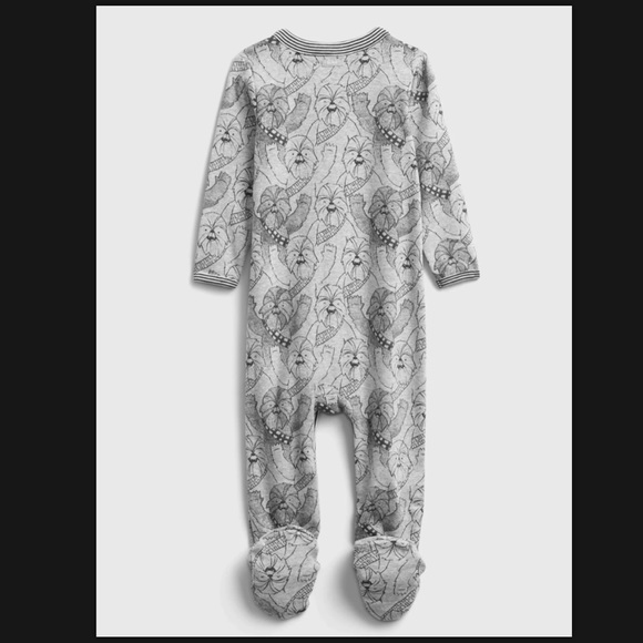 Gap Boy Newborn 0-7 lbs Star Wars Chewbacca Romper - Picture 2 of 4